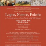 Paolo Valesio Festschrift Flyer1